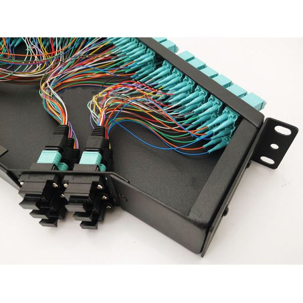 OM3 Fiber Optical MTP MPO Cable Connector 8 Cores / 12 Cores / 24 Cores