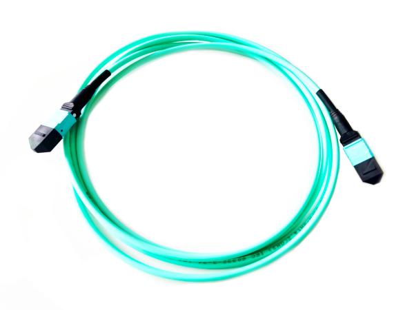 Multimode 8 core MPO-MPO 3.0mm 1m Fiber Cable For Local Area Networks Durable