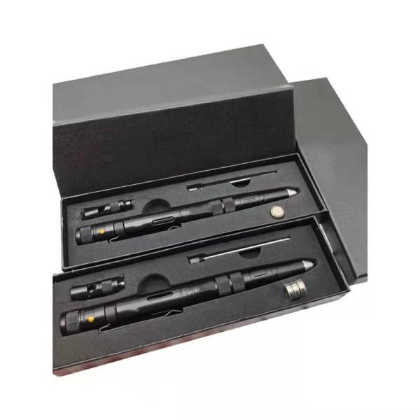 Multifunctional Outdoor Hunting Gear Black Promotional Aluminum Tactical Defense Pen