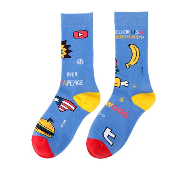 Unisex Unique Dress Women'S Quarter Socks Cotton / Awesome Cotton Girls Socks With Jacquard