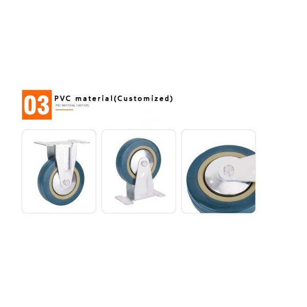TPR Swivel Industrial Caster Wheels 500kg Castors customized