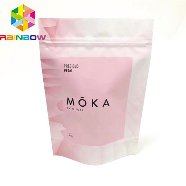 Sacos Ziplock pretos matte do empacotamento plástico da prova biodegradável de alta qualidade do cheiro