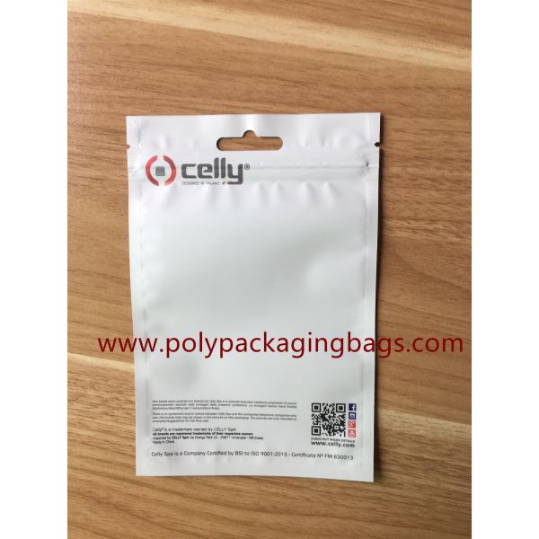 Electronic Zipper Plastic Bag / Headset USB Data Line Yin And Yang Bone Clip Bag