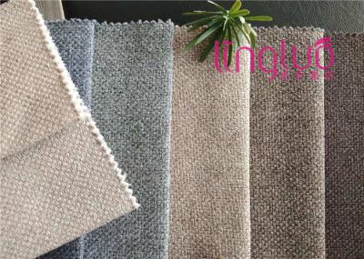 Douyin 100% Polyester Imitation Linen Fabric / Soft Touch Feeling Linen Sofa Fabric