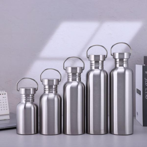350ml 500ml 600ml Oem Odm Single Wall Stainless Steel Water Bottle BPA Free Stainless Steel Travel Water Bottle Lightweight Minimalistic Design