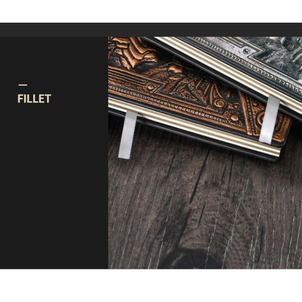 А5 Размер рельефный кожаный записник для письма Скрытый подарочный журнал 3d Античный дракон