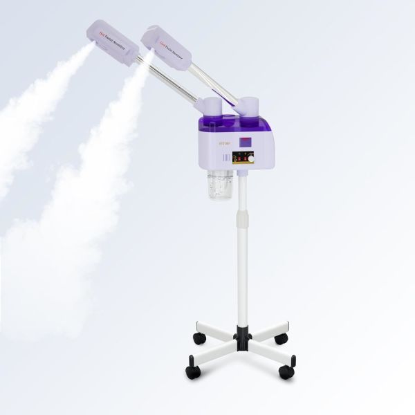 750W ABS Plastic 3 In 1 Spa Face Steamer Professional With Magnifying Light Electric