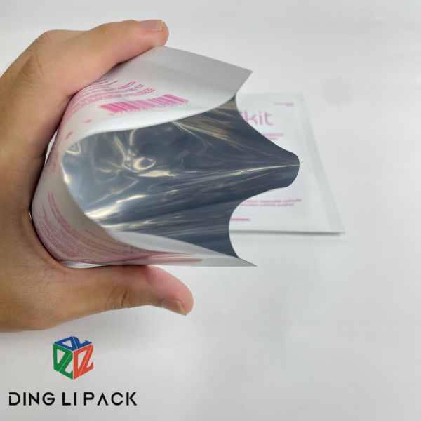 Lados de aluminio impresos de encargo del sellado caliente 3 de la hoja de tragante abierto del calor de Logo Design que sellan el vacío Reino Unido del bolso encendido