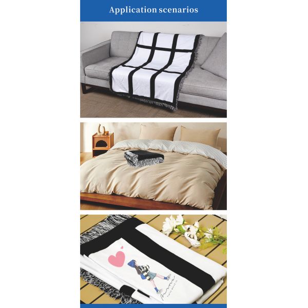 USA Warehouse Free Shipping 9 Panel Sublimation Blanket Blanks Custom Photo Panel Short Plush 20 Panel Throw Blanket for Sofa