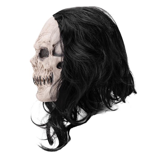 Customizable Latex Demon Mask for Halloween and Theatrical Use with One Size Fits Most Design