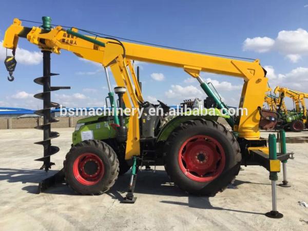 Small Tractor Ground Hole Drill Machine Hydraulic Earth Auger India