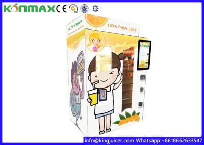 Automatic Orange Fresh Vending Machine 24 Hours Service Help Cashless Payment