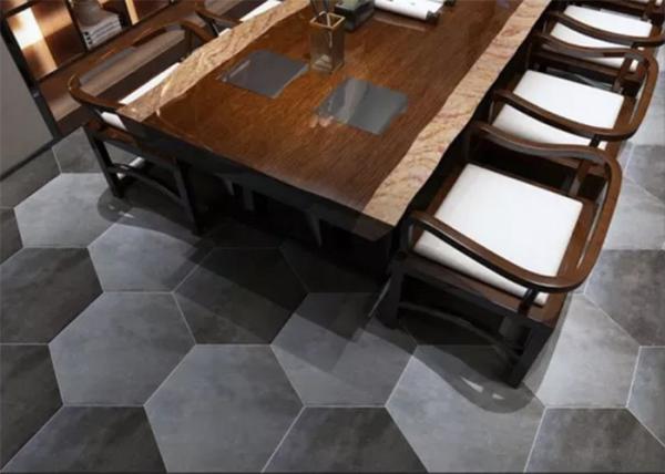 520*600MM Hexagon Bathroom Wall Tiles Mix Color Anti - Fouling And Easy Cleaning