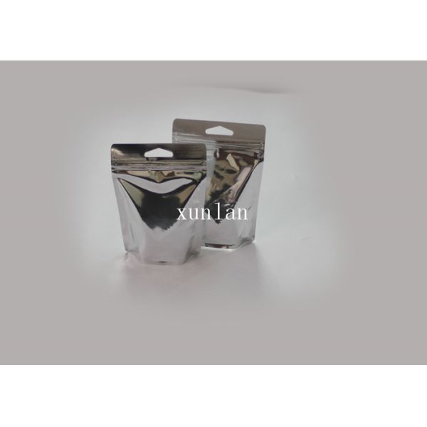 Silver Sealed Medium Padded Envelopes , Printing Logo Foil Packaging Bags