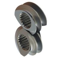 Elementos de compressão de linha Tolerâncias 0,02 mm Extrusor de parafuso de parafuso para a indústria alimentar
