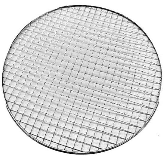 Camping Barbecue Grill Mesh Anti Corrosion 350mm Round Stainless Steel BBQ