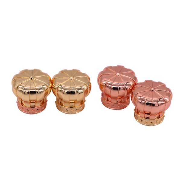 23 * 31mm Bottle Mouth Fashion Custom Zinc Alloy Perfume Cap For Empty Perfume Bottles