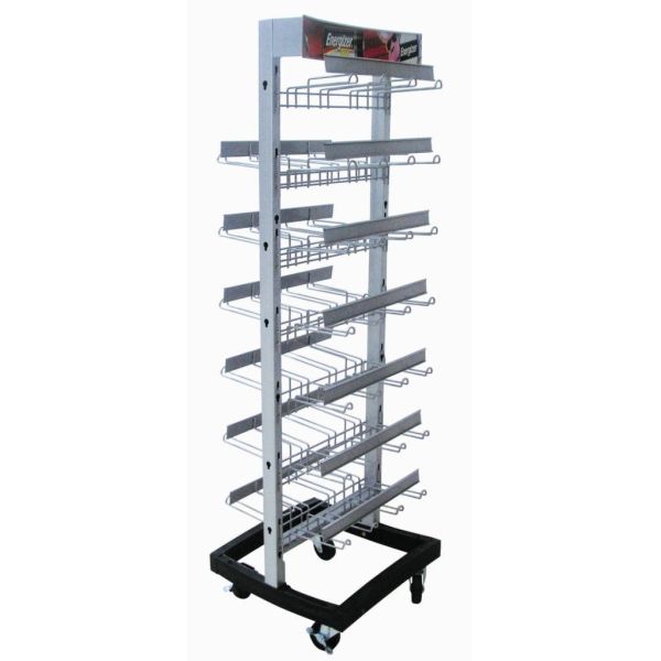 Магазин розничной торговли модульный, 2 бортовых стеллажа для выставки товаров металла провода/полка с множественными крюками