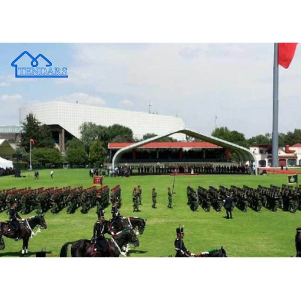 Aluminum Frame Waterproof Curve Events Tent With Glass Wall For Luxury Wedding Trade Show Etc