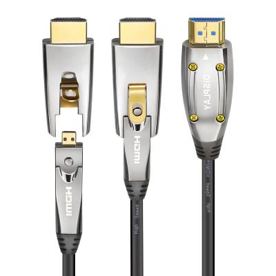 Slim Uhd 4K 60Hz 18Gbps Optical HDMI Cable Am To Am 3D HDMI  Active Optical Cable