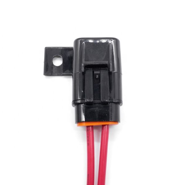 Wire Leads Splash Proof Water Resistant Cover Mountable Auto Inline Blade Water Proof Fuse Holder Porta Fusible Impermeable