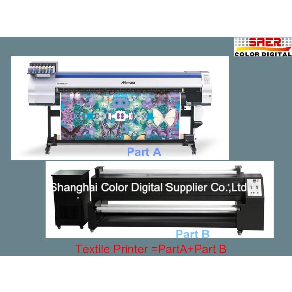 Role para rolar a impressora a jato de tinta da alta velocidade da definição da máquina de impressão 1440dpi da bandeira