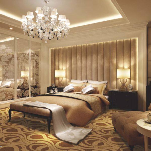Customized Jacquard Wool and Nylon Axminster Flooring Rug Carpets for 5 Star Hotels