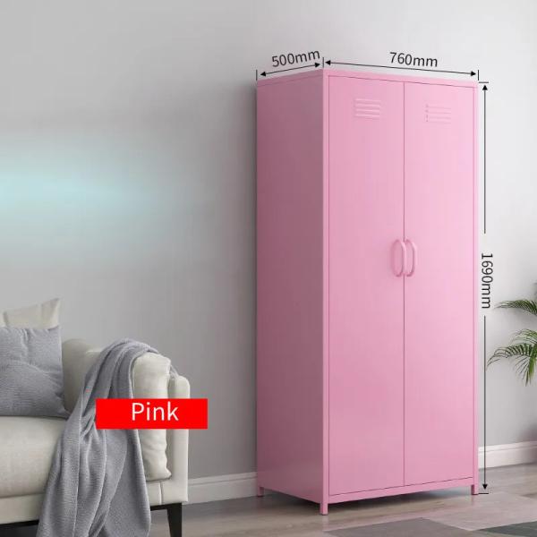 Two Door Bedroom Home Use Metal Locker Cabinet Modern