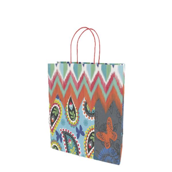 Clothing Kraft Paper Shopping Bags Handle Kraft Craft Gift Custom Printed Paper Bags