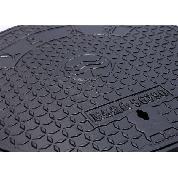 Tank Truck Single Seal Manhole Cover Cast Iron For Main Roads / Plywood Pallets
