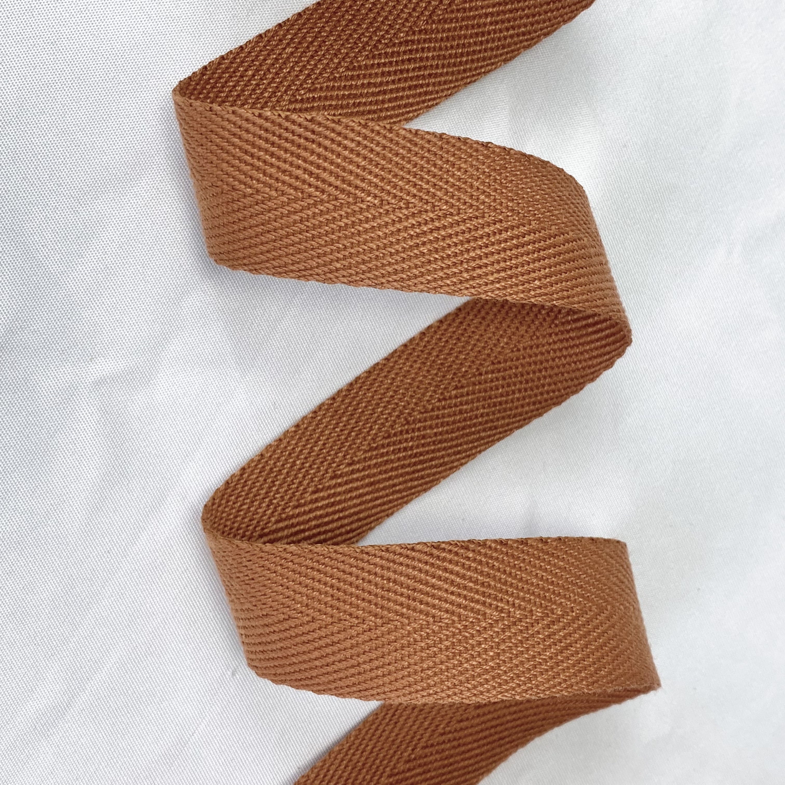Herringbone polyester-cotton webbing Various colors Backpack strap Belt Handbag strap