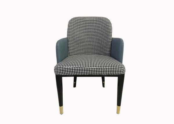 Restaurant 54cm 87cm Wrought Iron Upholstered Dining Chairs