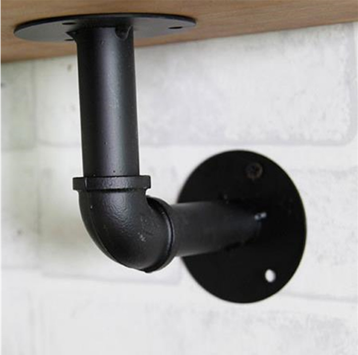 Accesorios para tubos de hierro decorativos Trabajo con el ajuste de tubos Flange de suelo de hierro maleable negro