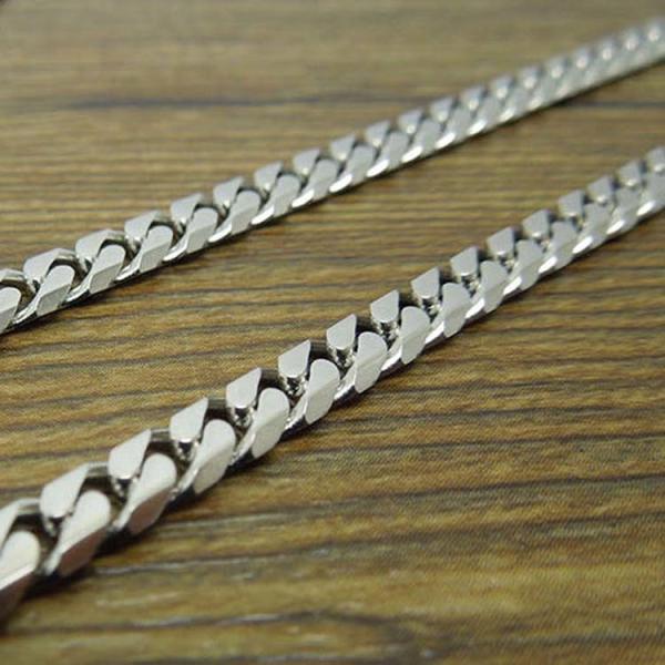 Fashion Titanium Steel 5mm Curb Chain Necklace Korea Style (CE481)