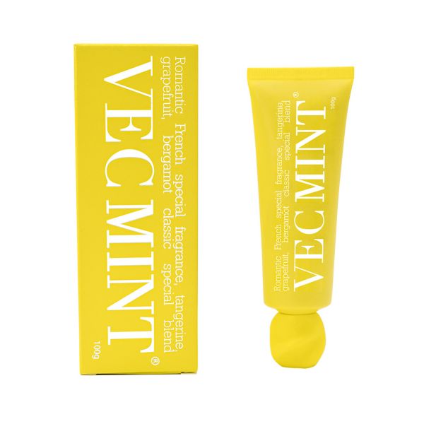 La pasta de dientes más vendida de VECMINT: Romántica fragancia francesa especial mezcla de toronja, bergamota y mandarina