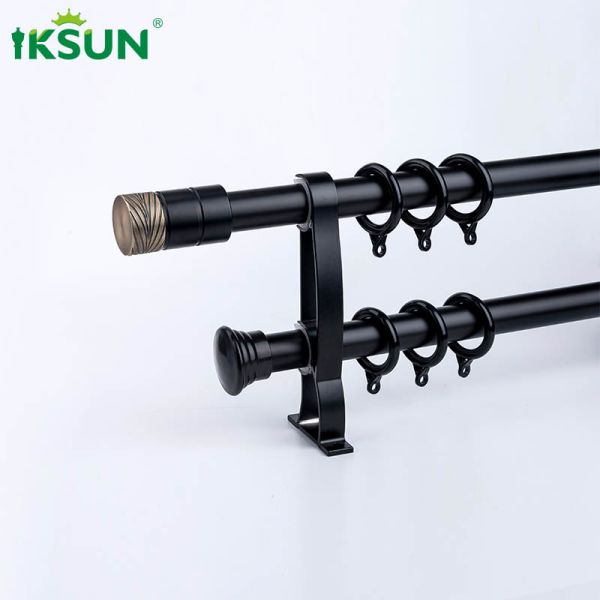 Heavy Duty Aluminium Curtain Rod Brackets Wall Mount 190mm×75mm