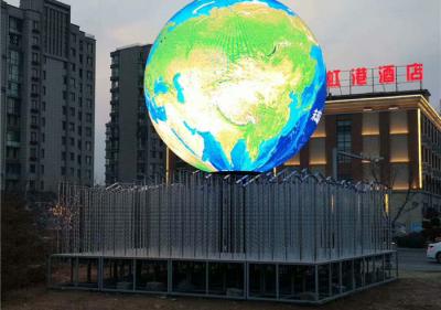 1920Hz Special LED Display Ball Rotating 360 degree 6000cd for park
