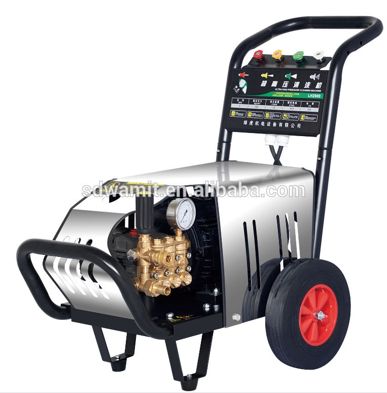 Медный уборщик LH-2200B давления холодной воды мотора 150bar 3kw высокий