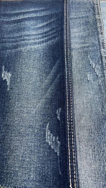 Blue Stretch Denim Fabric Cotton Poly Rayon Spandex Fabric For Jacket Shirt