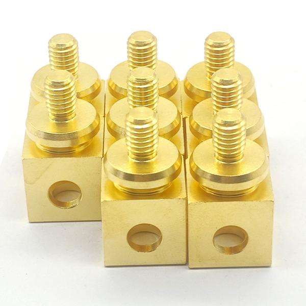 0.01mm-0.005mm Tolerance Custom CNC Turned Parts Brass Precision Turned Components