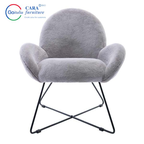Hotel Leisure Relax Accent Chair Fabric Thick Seating Armchair Fabric Single Chairs Modern For Living Room