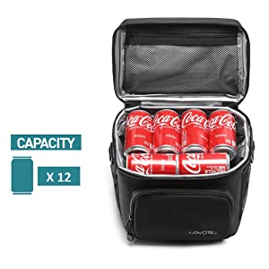 Oxford Insulated Cooler Bags For Men With 2 Reusable Cooler Bag Ice Packs