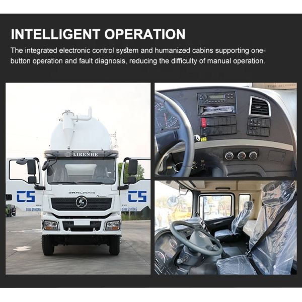 Shacman 6X4 Vacuum Sewage Suction Truck Combined Sewer Jetting Truck 8m3