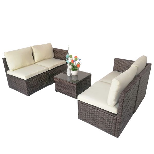 Mini Size Cheap Price Metal Frames High Quality Wicker Leisure Conversation Garden Furniture