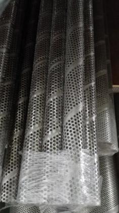 center pipe core 316 stainless steel spiral welded 304 perforated water filter elements filter frames 304 metal pipes