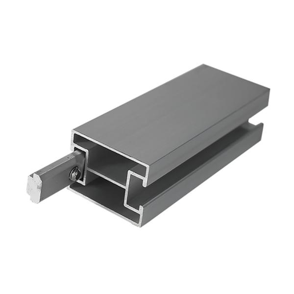 6061 6063 Aluminum Extrusion Profile Silver Color Anodized Solar Frame Profile