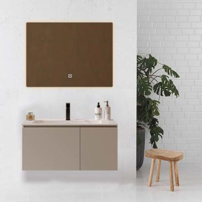 SONSILL Rectangle Slate Bathroom Vanity With LED Mirror Light