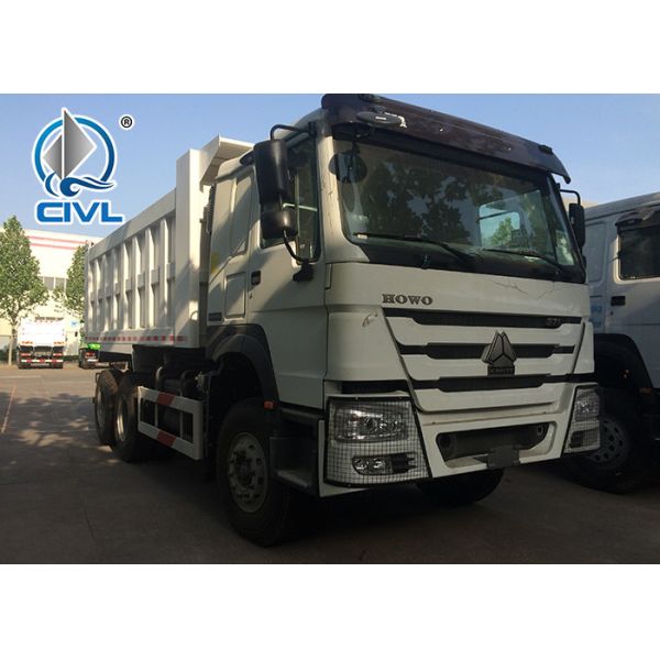 White Color Heavy Duty Dump Truck 10 Wheels 40 Tons capacity 3 axle Howo Tipper Truck Euro II Engine
