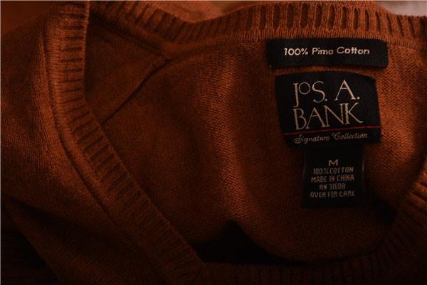 Men's V neck cotton sweaters