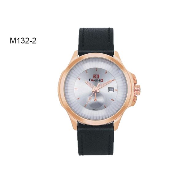 BARIHO Men's Quartz Watch With Gift Box Leather Band Jewelry Watch M132